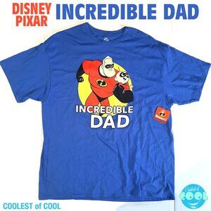 Disney Pixar Incredible Dad  tshirt Men's 2XL Graphic Tee The Incredibles 2 NWT